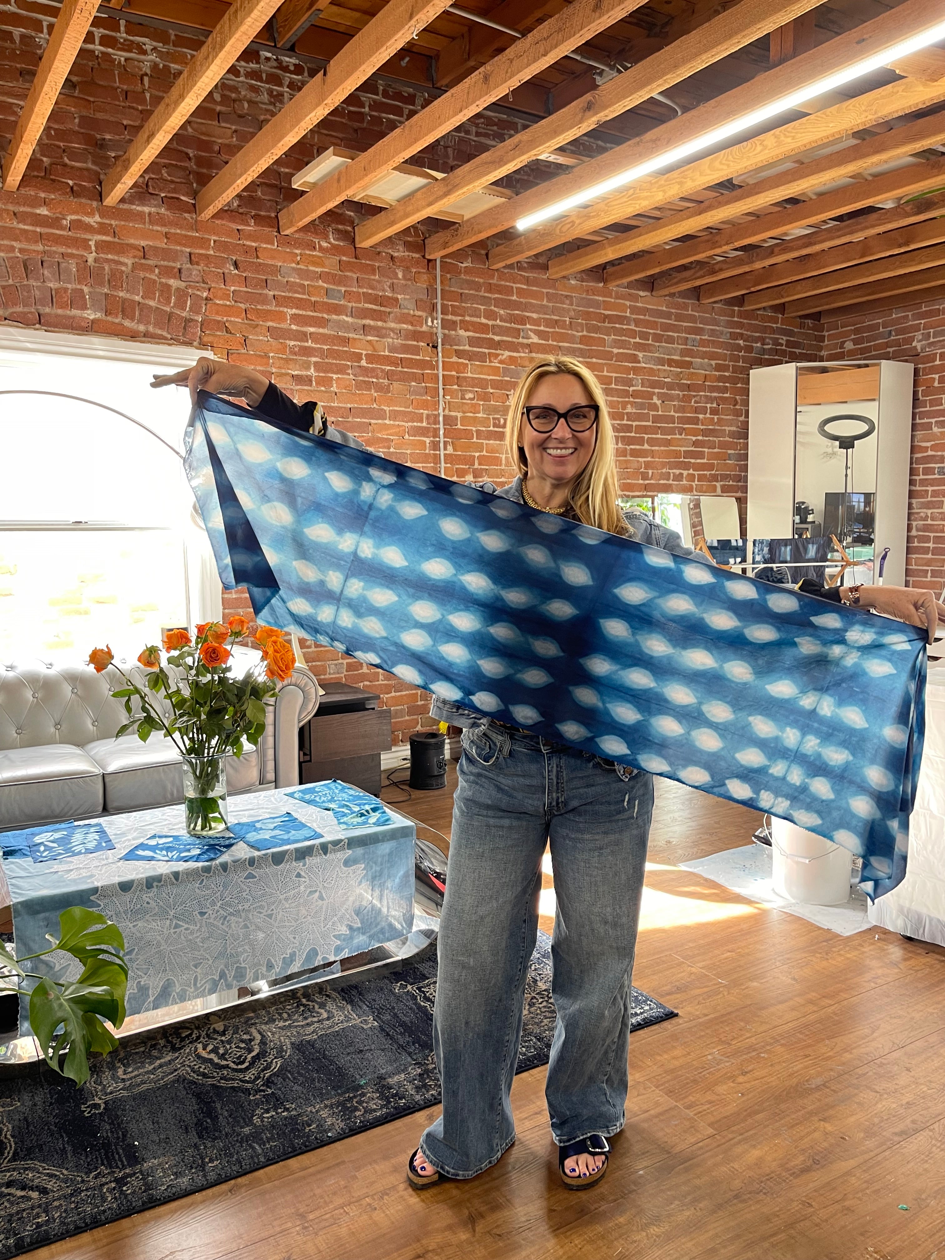 Shibori Dyeing in Tokyo, Japan