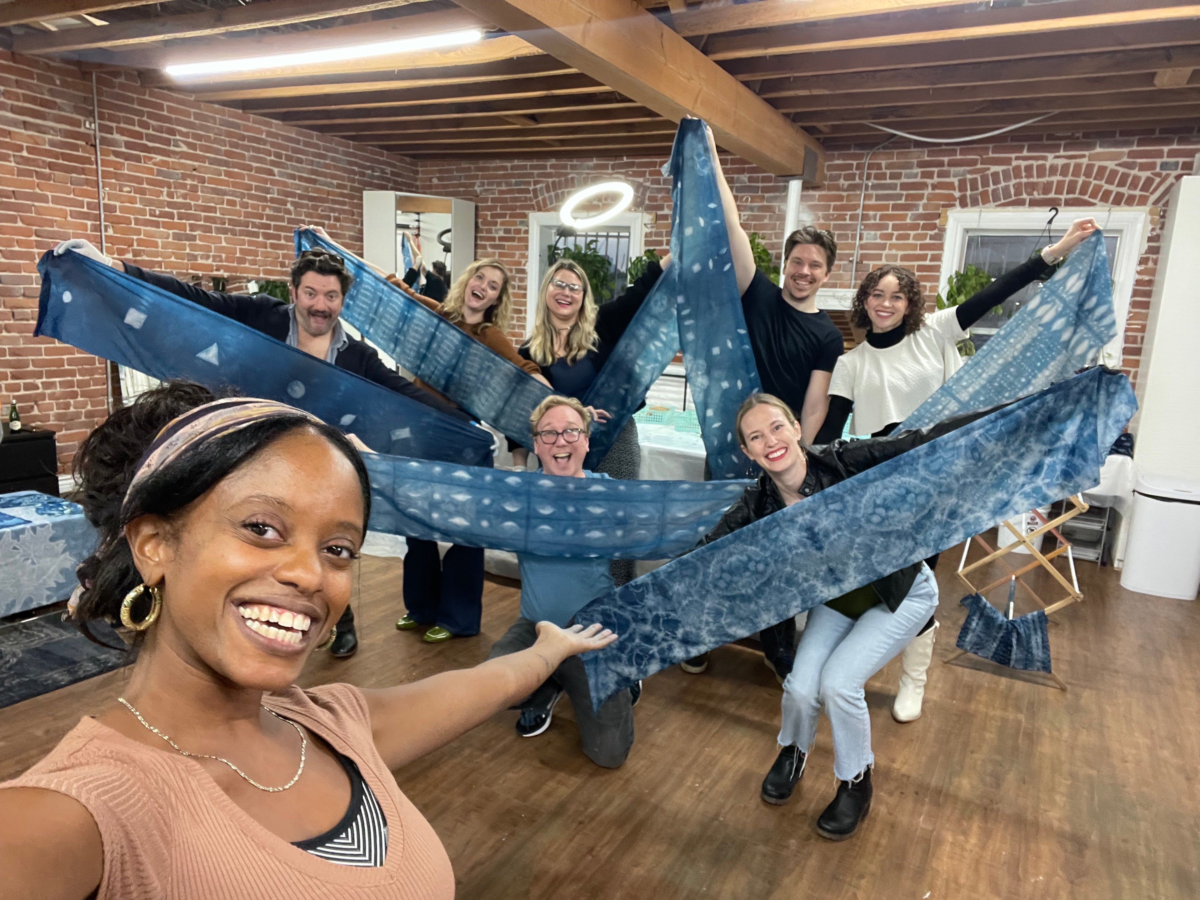 Shibori Dyeing in Tokyo, Japan
